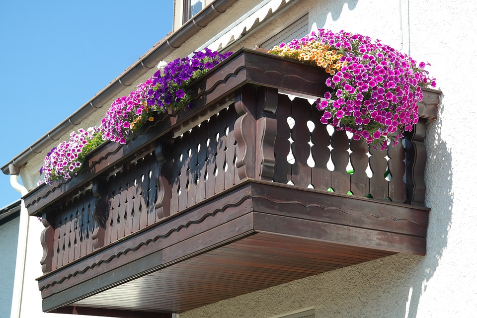 balkon ze dřeva